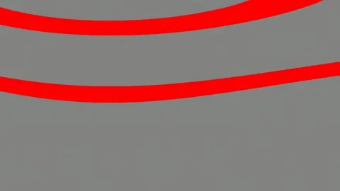 Abstract geometric background with modern red curve pattern on grey backdrop Stock Footage 341055933