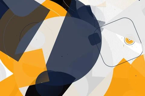 Abstract Geometric Background with Modern Shapes and Gradients Stock Illustration