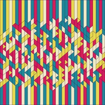 Abstract Geometric Background. Mosaic. Vector Illustration Stock Illustration