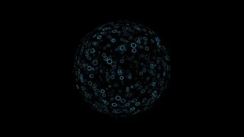 Abstract geometric background with motion polygons Stock Footage 113728314