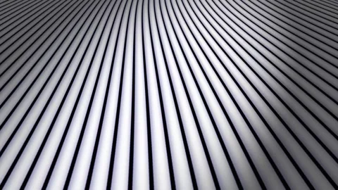 Abstract geometric background. Moving black lines on white background Stock Footage 305647996