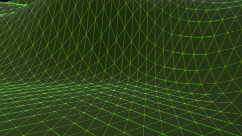 Abstract geometric background with moving digital landscape or waves. Stock Footage 112324149