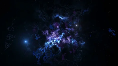 Abstract geometric background with moving lines, dots and triangles. Plexus Stock Footage 76309755