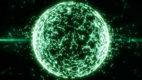 Abstract geometric background with moving lines, dots and triangles. Plexus Stock Footage 131200872