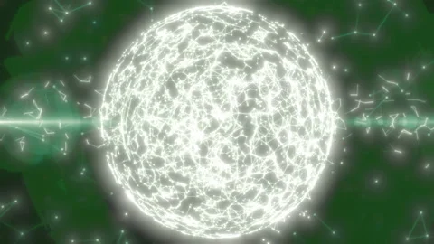 Abstract geometric background with moving lines, dots and triangles. Plexus Stock Footage 156977332