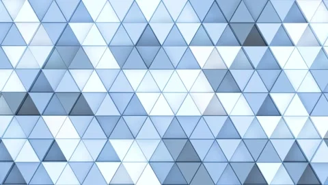 Abstract geometric background with moving triangles in cool blue and grey t.. 스톡 동영상 332383730