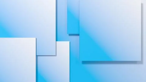 Abstract geometric background of multi-layered rectangles with soft gradients Stock Illustration