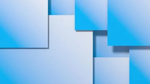 Abstract geometric background of multi-layered rectangles with soft gradients Stock Illustration