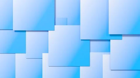 Abstract geometric background of multi-layered rectangles with soft gradients Stock Illustration