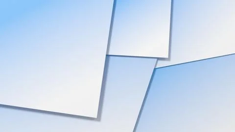 Abstract geometric background of multi-layered rectangles with soft gradients Stock Illustration