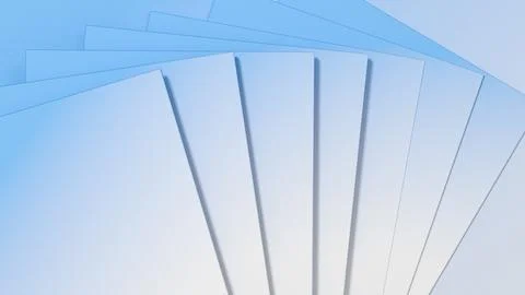 Abstract geometric background of multi-layered rectangles with soft gradients Stock Illustration