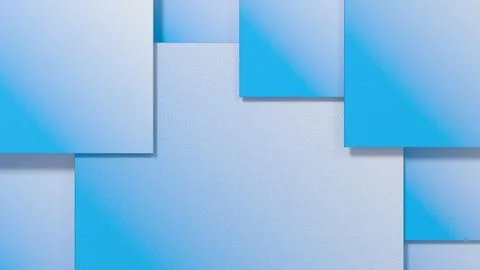 Abstract geometric background of multi-layered rectangles with soft gradients Stock Illustration