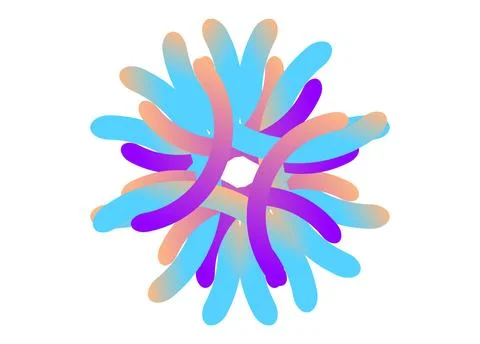 Abstract geometric background with multicolored elements. Stock Illustration