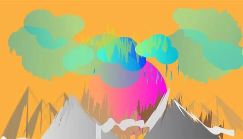 Abstract geometric background with multicolored elements. Vector illustrati.. Illustrazione stock