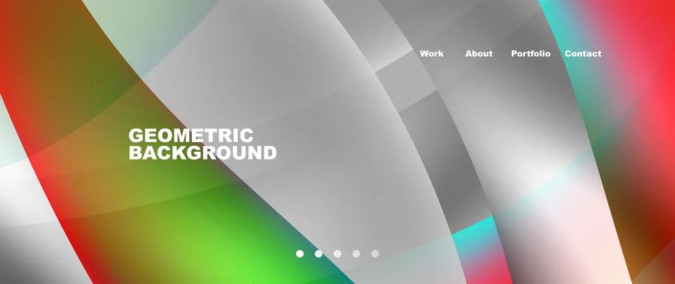 Abstract geometric background with multiple lines and shapes Stock Illustration