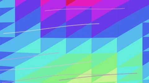 Abstract Geometric Background with Neon Lines Stock Footage 332181130