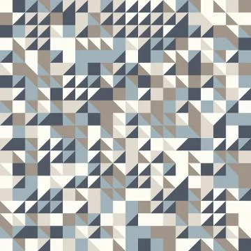 Abstract geometric background in neutral colors. Seamless vector pattern. Stock Illustration