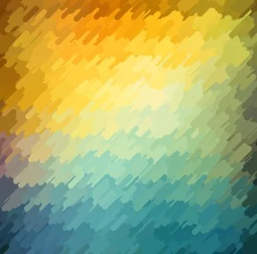 Abstract geometric background with orange, blue and yellow color. Summer sunny Stock Illustration