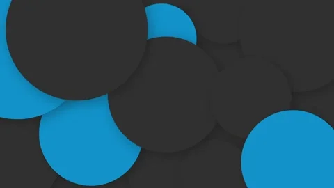 Abstract Geometric Background with Overlapping Black and Blue Circles Design 스톡 동영상 341926610