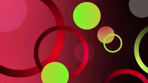 Abstract geometric background with overlapping circles and rings gradient f.. Stock Footage 337074705