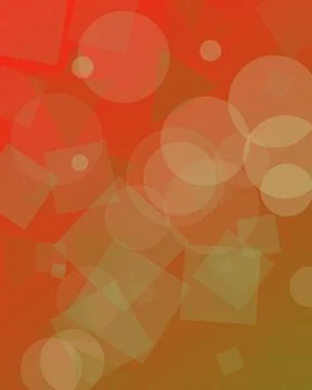 Abstract Geometric Background with Overlapping Circles and Squares on Vibra.. イラスト素材