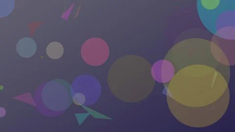 Abstract Geometric Background with Overlapping Colorful Translucent Circles.. Иллюстрация