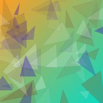Abstract Geometric Background with Overlapping Colorful Transparent Triangl.. Ilustración de archivo