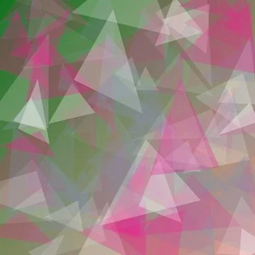 Abstract Geometric Background with Overlapping Colorful Polygonal Triangles.. Stock Illustration