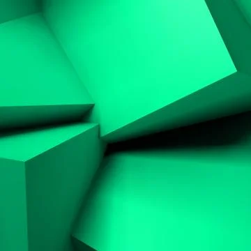 Abstract geometric background with overlapping cubes 库存插图