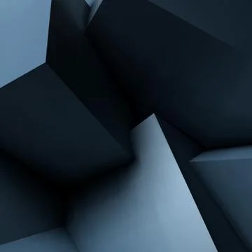 Abstract geometric background with overlapping cubes 스톡 일러스트