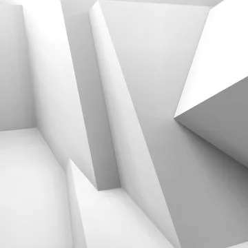 Abstract geometric background with overlapping cubes Stock Illustration