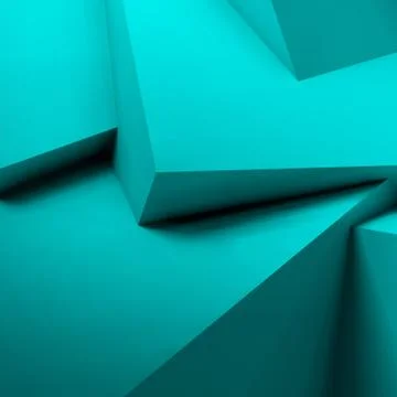 Abstract geometric background with overlapping cubes Stock Illustration