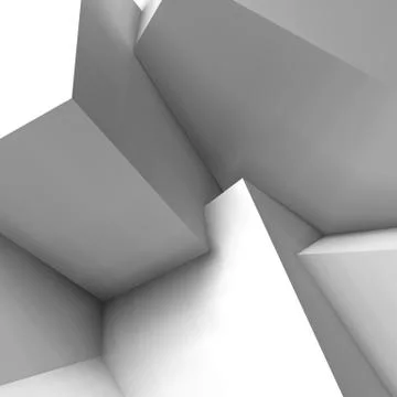 Abstract geometric background with overlapping cubes Illustrazione stock