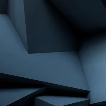 Abstract geometric background with overlapping cubes Stock Illustration