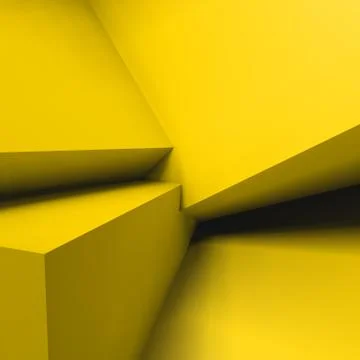 Abstract geometric background with overlapping cubes Stock Illustration