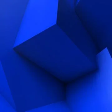 Abstract geometric background with overlapping cubes Stock Illustration