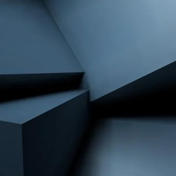 Abstract geometric background with overlapping cubes Stock Illustration