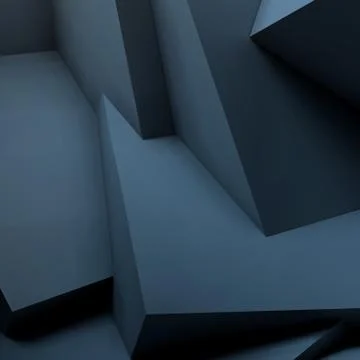 Abstract geometric background with overlapping cubes Stock Illustration