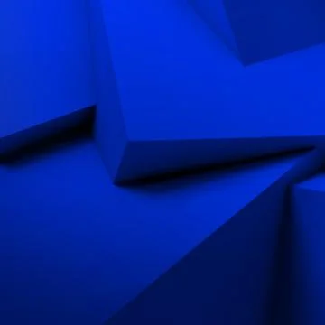 Abstract geometric background with overlapping cubes Stock Illustration