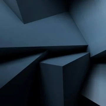 Abstract geometric background with overlapping cubes Illustrazione stock