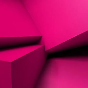 Abstract geometric background with overlapping cubes Stock Illustration