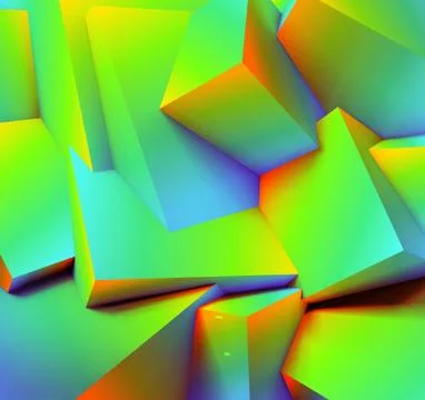 Abstract geometric background with overlapping cubes 스톡 일러스트