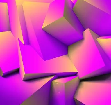 Abstract geometric background with overlapping cubes 스톡 일러스트