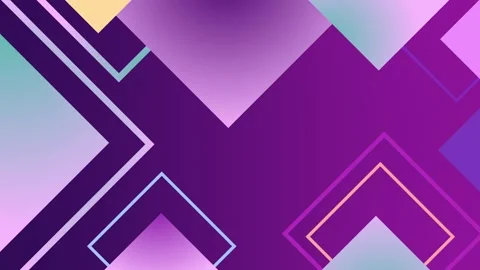 Abstract geometric background with overlapping gradient squares and diamond.. Stock Footage 335486771