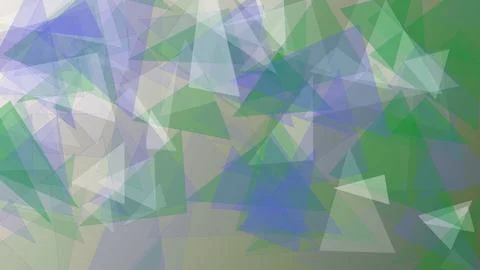 Abstract Geometric Background with Overlapping Green and Blue Semi Transpar.. Stock-Illustration