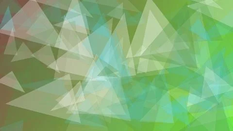 Abstract Geometric Background with Overlapping Green and Blue Transparent T.. Illustrazione stock