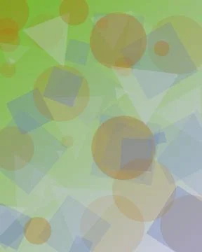 Abstract Geometric Background with Overlapping Shapes and Green Blue Gradient Stock Illustration