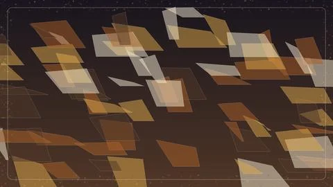 Abstract geometric background with overlapping translucent brown and beige .. Stock Illustration
