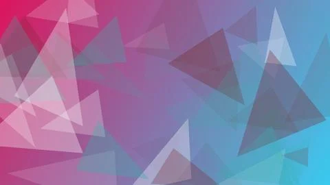 Abstract Geometric Background with Overlapping Transparent Triangles on Pin.. Illustrazione stock