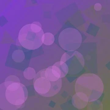 Abstract Geometric Background with Overlapping Transparent Purple Circles a.. Stock Illustration